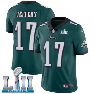 Youth Nike Eagles #17 Alshon Jeffery Green 2018 Super Bowl LII Vapor Untouchable Player Limited Jersey