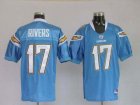 nfl san diego chargers #17 rivers baby blue