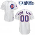 Customized Chicago Cubs Jersey White Home Cool Base Baseball