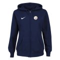 Women NEW Pittsburgh Steelers Ladies Tailgater Full Zip Hoodie Blue