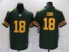 Men Green Bay Packers #18 Randall Cobb Green Yellow 2021 Vapor Untouchable Stitched NFL Nike Limited Jersey