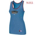 Nike San Francisco Giants Tri-Blend Racerback stretch Tank Top L.Blue