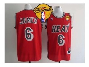 nba miami heat #6 james red[m&n][2013 finals]