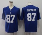 Nike Giants #87 Sterling Shepard Royal Vapor Untouchable Limited Jersey