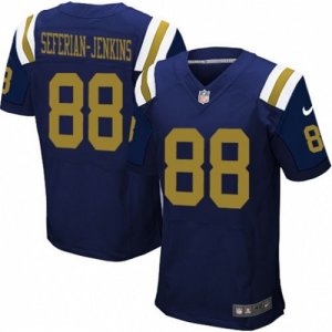 Mens Nike New York Jets #88 Austin Seferian-Jenkins Elite Navy Blue Alternate NFL Jersey