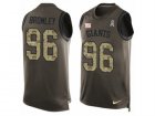 Mens Nike New York Giants #96 Jay Bromley Limited Green Salute to Service Tank Top NFL Jersey