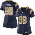 Womens Nike Los Angeles Rams #98 Quinton Coples Limited Navy Blue Team Color NFL Jersey