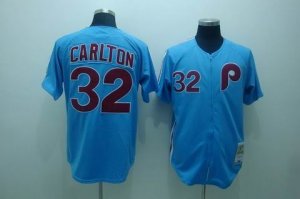 mlb philadelphia phillies #32 carlton m&n blue