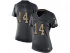Women Nike Tampa Bay Buccaneers #14 Ryan Fitzpatrick Limited Black 2016 Salute to Service NFL Jersey