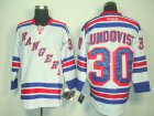 nhl new york rangers #30 lundoqvust white