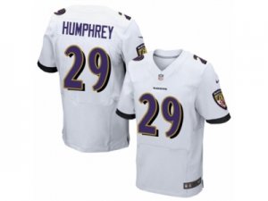 Mens Nike Baltimore Ravens #29 Marlon Humphrey Elite White NFL Jersey