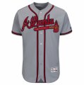 Men's Atlanta Braves Blank Majestic Gray Road Flexbase Authentic Collection Team Jersey