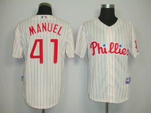 mlb philadelphia phillies #41 manuel white[red strip]