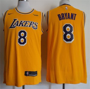 Lakers #8 Kobe Bryant Gold 2018-19 Nike Swingman Jersey