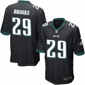 Mens Nike Philadelphia Eagles #29 Terrence Brooks Game Black Alternate NFL Jersey