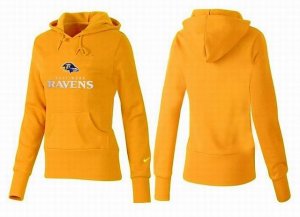 Women Baltimore Ravens Logo Pullover Hoodie-121