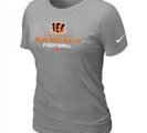 Women Cincinnati Bengals light Grey T-Shirt