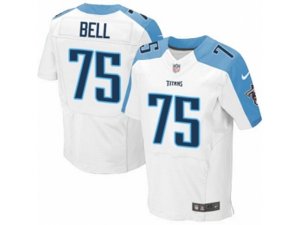 Nike Tennessee Titans #75 Byron Bell Elite White NFL Jersey