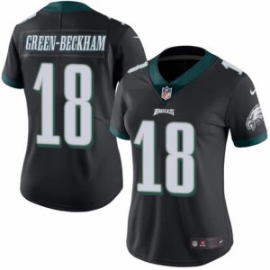 Women\'s Nike Philadelphia Eagles #18 Dorial Green-Beckham Limited Black Rush NFL Jersey