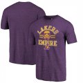 Los Angeles Lakers Fanatics Branded Purple Star Wars Empire Tri-Blend T-Shirt