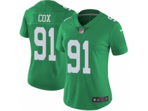 Women Nike Philadelphia Eagles #91 Fletcher Cox Limited Green Rush NFL Jersey