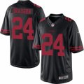 Mens Nike San Francisco 49ers #24 Shaun Draughn Limited Black Alternate NFL Jersey