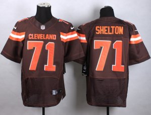 Nike Cleveland Browns #71 Danny Shelton Brown jerseys(Elite)