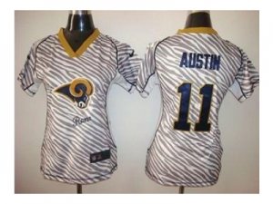 Nike women jerseys st.louis rams #11 austin[fem fan zebra]