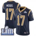 Nike Rams #17 Robert Woods Navy 2019 Super Bowl LIII Vapor Untouchable Limited Jersey