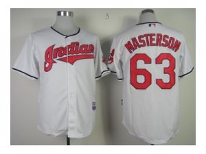 mlb jerseys cleveland indians #63 masterson white[new]