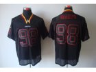 Nike NFL Washington Redskins #98 Brian Orakpo Lights Out Black Jerseys(Elite)