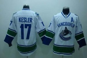 nhl vancouver canucks #17 kesler white