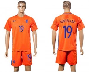 Holland #19 Huntelaar Home Soccer Country Jersey