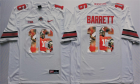 Ohio State Buckeyes #16 J.T. Barrett White Portrait Number College Jersey