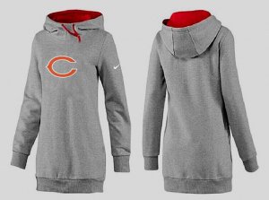 Women Chicago bears Logo Pullover Hoodie-079