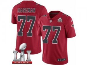 Youth Nike Atlanta Falcons #77 Ra\'Shede Hageman Limited Red Rush Super Bowl LI 51 NFL Jersey