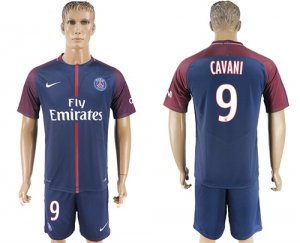 2017-18 Paris Saint-Germain 9 CAVANI Home Soccer Jersey