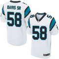 Nike Carolina Panthers #58 Thomas Davis Sr white Jersey(Elite)