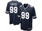 Youth Nike Dallas Cowboys #99 Charles Tapper Game Navy Blue Team Color NFL Jersey
