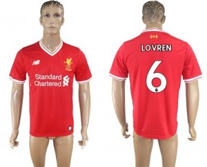 2017-18 Liverpool 6 LOVREN Home Thailand Soccer Jersey