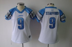 2010 Women\'s Field Flirt Fashion nfl detroit lions #9 stafford white