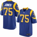 Mens Nike Los Angeles Rams #75 Deacon Jones Game Royal Blue Alternate NFL Jersey