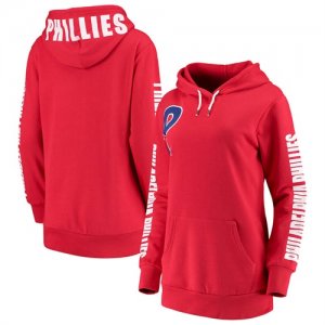 Philadelphia Phillies G III 4Her by Carl Banks Women\'s 12th Inning Pullover Hoodie Red