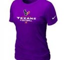 Women Houston Texans Purple T-Shirt