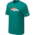 Denver Broncos Sideline Legend Authentic Logo T-Shirt Green