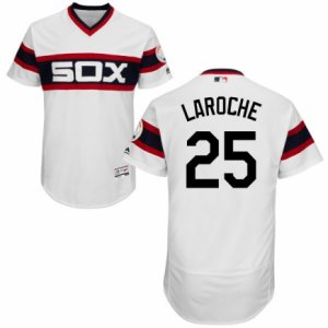 Men\'s Majestic Chicago White Sox #25 Adam LaRoche White Flexbase Authentic Collection MLB Jersey