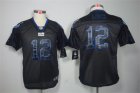 Nike Colts #12 Andrew Luck Black Shadow Youth Limited Jersey
