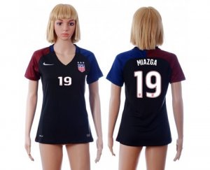 Womens USA #19 Miazga Away Soccer Country Jersey