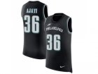 Men Nike Philadelphia Eagles #36 Jay Ajayi Black Alternate Stitched NFL Limited Rush Tank Top Jersey