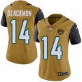 Women's Nike Jacksonville Jaguars #14 Justin Blackmon Limited Gold Rush NFL Jersey